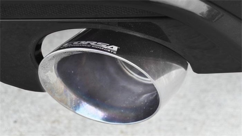 Ford Mustang Performance Exhaust - Dual Rear Exit - CORSA Performance - Cat-Back Sport - Polished - `15-`17